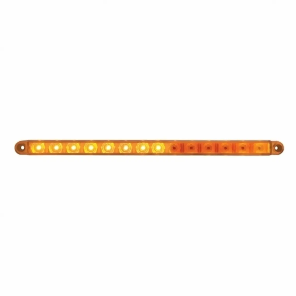 #37896B 14 Led 12" Sequential Light Bar Only - Amber Led/Amber Lens (Bulk) 1
