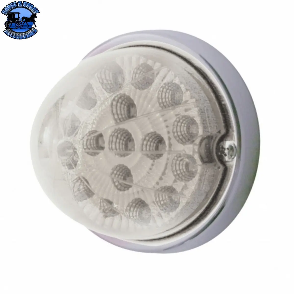 Up-37918 17 Led Watermelon Clear Reflector Flush Mount Kit - Amber Led/Clear Lens 1