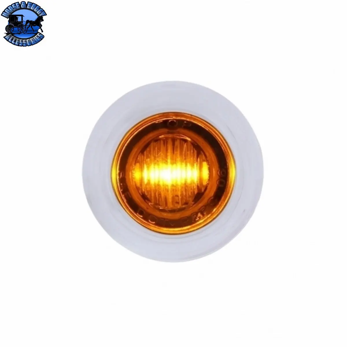 Up-37967 3 Led Dual Function Mini Light With Bezel (Clearance/Marker) - Amber Led/Amber Lens 1