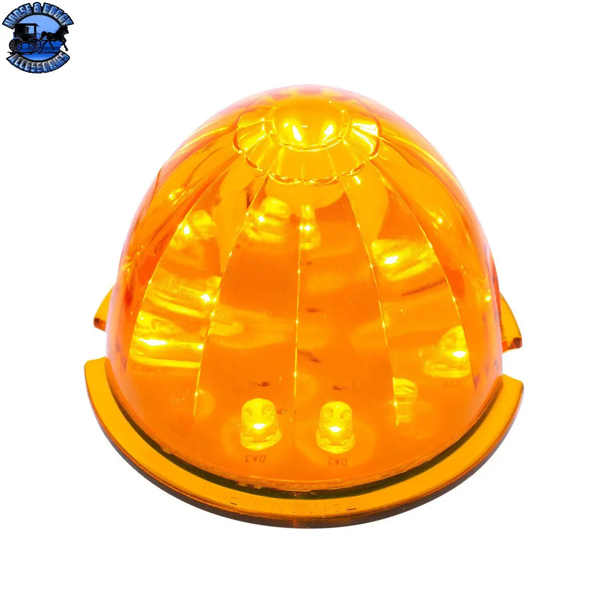 Up-38152B 17 Led Watermelon Cab Light - Amber Led/Amber Lens (Bulk) 1