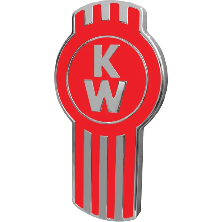 Kenworth Emblem Engraved Red/Chrome 440 1