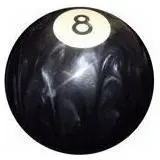 Pearl Black 8 Ball Shift Knob #8-Prl-Blk (1/2"-13 Female Threads) 1