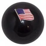 American Flag In Black Shift Knob  #Em-H14876-Blk (1/2"-13 Female Threads) 1
