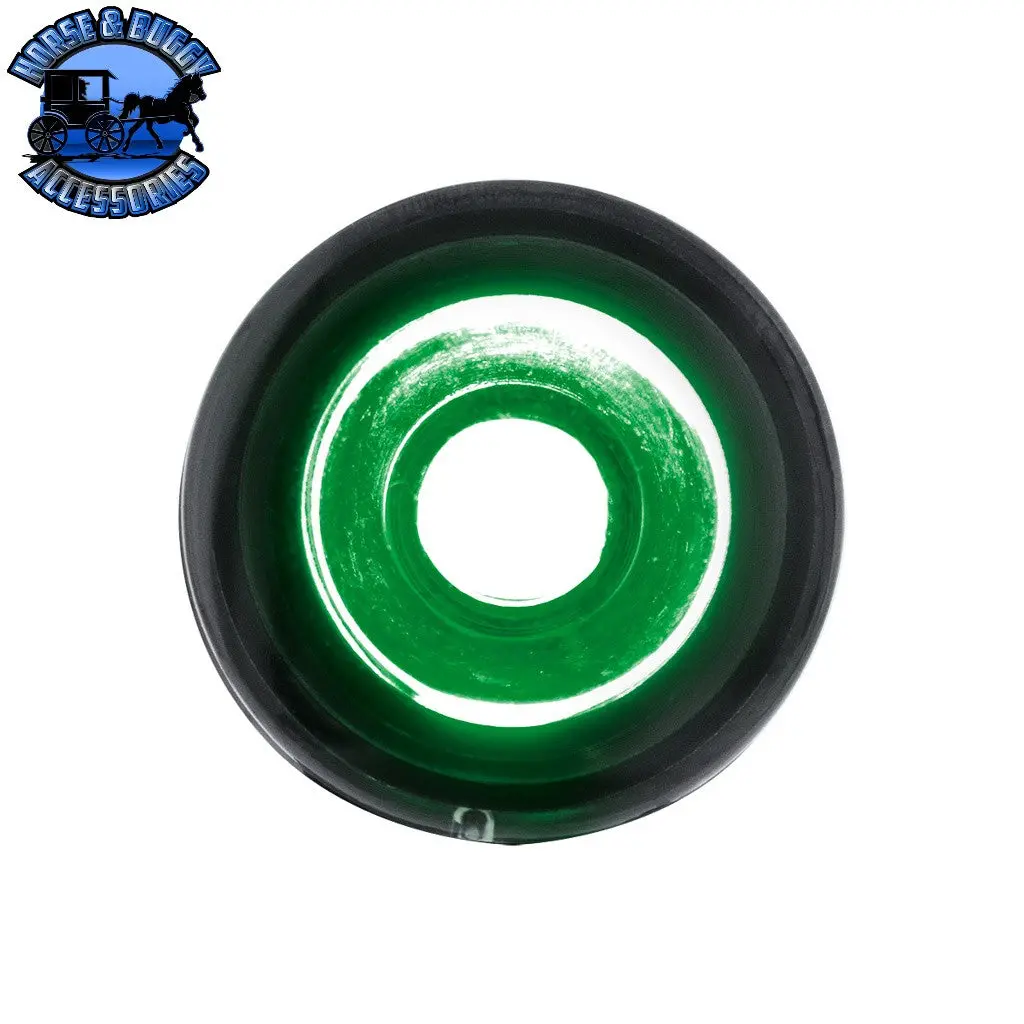 3 High Power Led 1" Light (Clearance/Marker)-Green Led/Clear Lens #39168 1