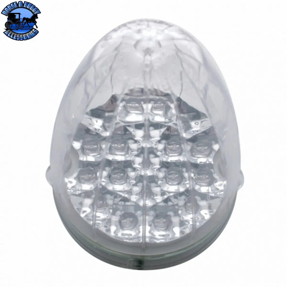 Up-39458 19 Led Reflector Grakon 1000 Style Cab Light - Amber Led/Clear Lens 1