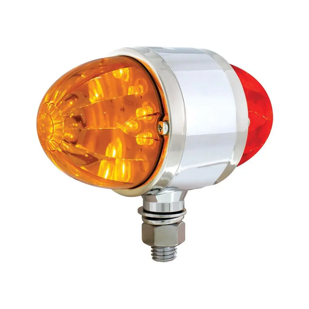 #Up39798 17 Led Dual Function Watermelon Double Face Light - Amber & Red Led/Amber & Red Lens 1