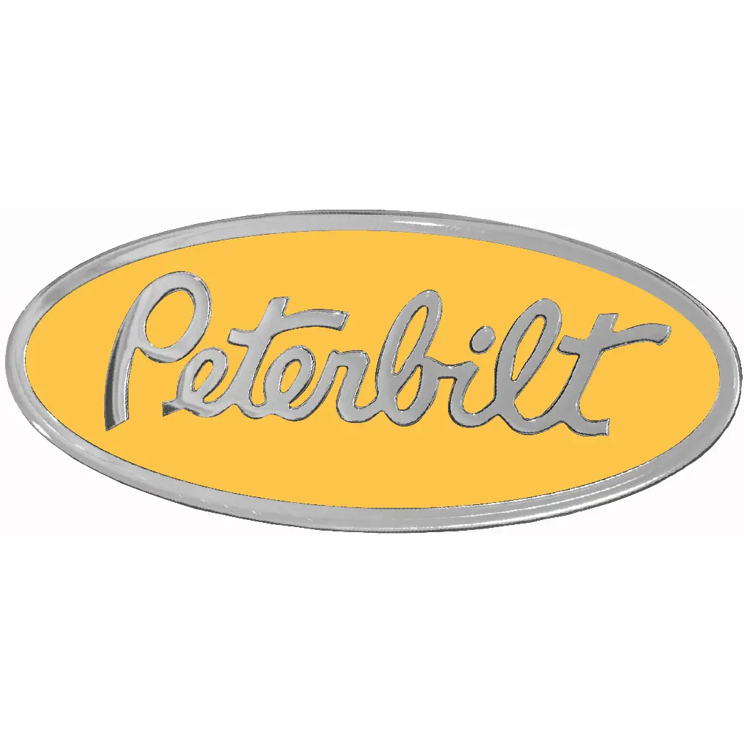 Peterbilt Oval Emblem Yellow 220 1