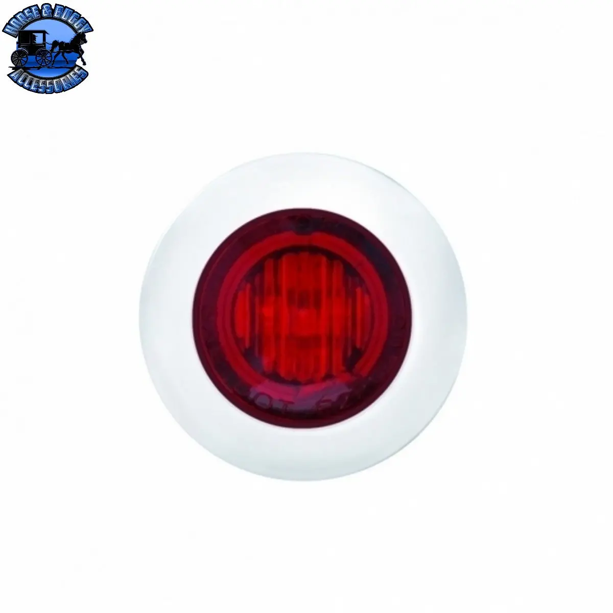 Up-39933 3 Led Mini Light With Bezel (Clearance/Marker) - Red Led/Red Lens 1