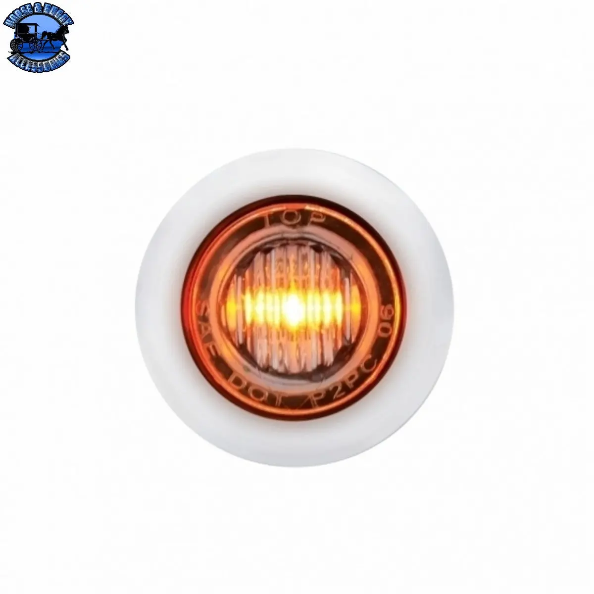 Up-39932 3 Led Mini Light With Bezel (Clearance/Marker) - Amber Led/Amber Lens 1