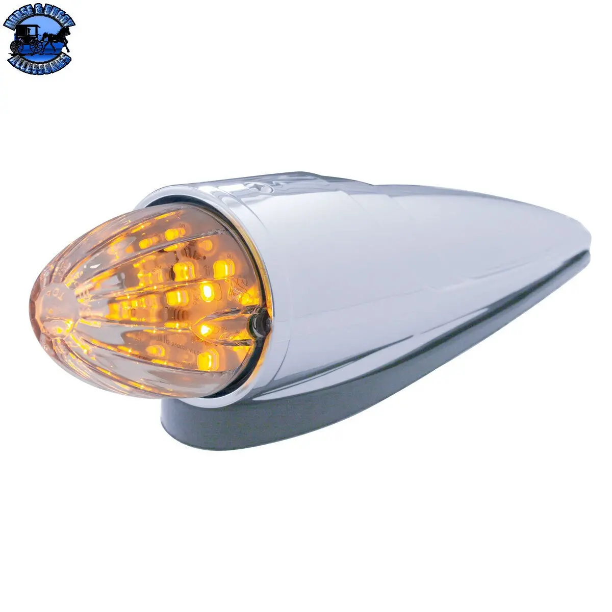 Up-39963 19 Led Watermelon Grakon 1000 Style Cab Light Kit - Amber Led/Clear Lens 1