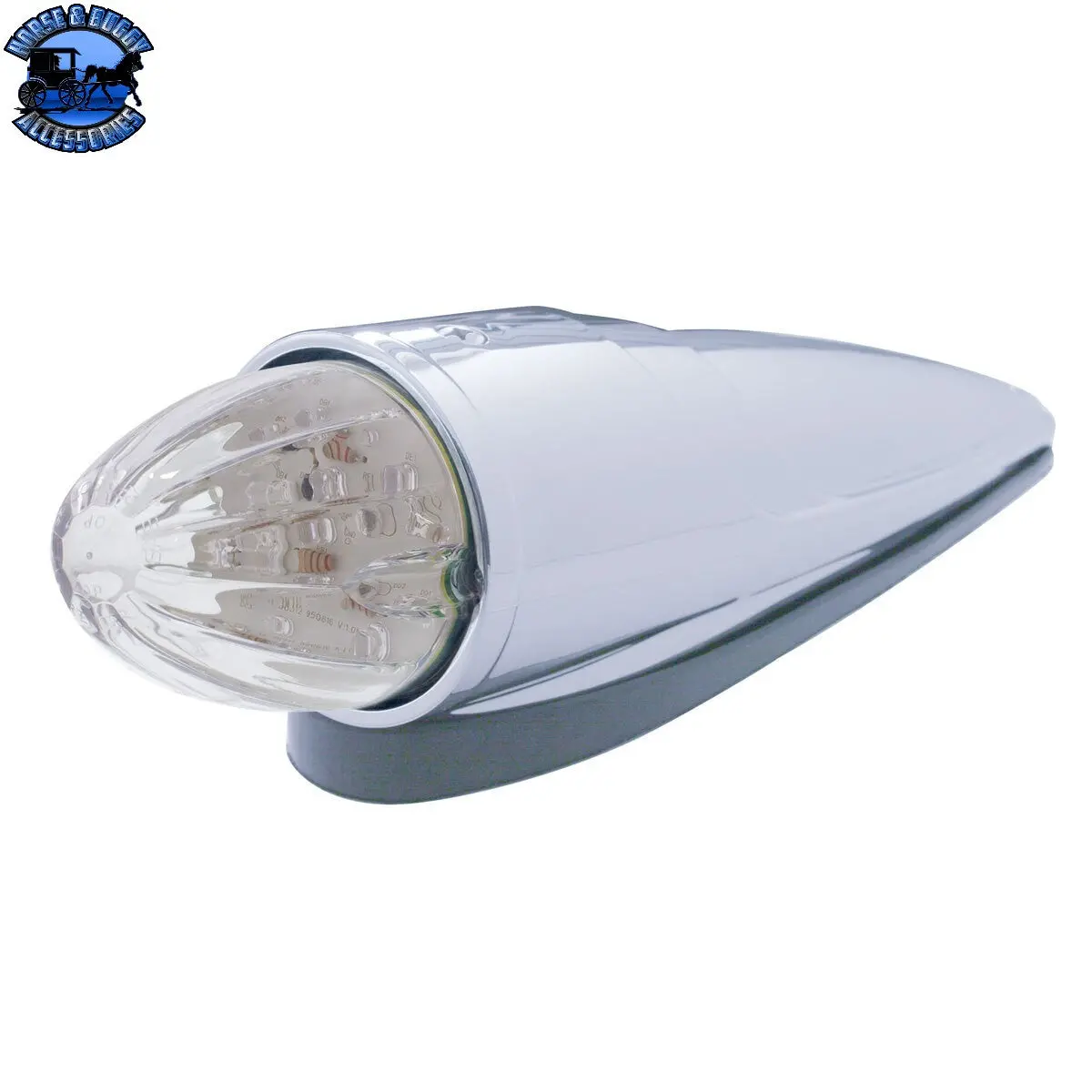 Up-39963 19 Led Watermelon Grakon 1000 Style Cab Light Kit - Amber Led/Clear Lens 2