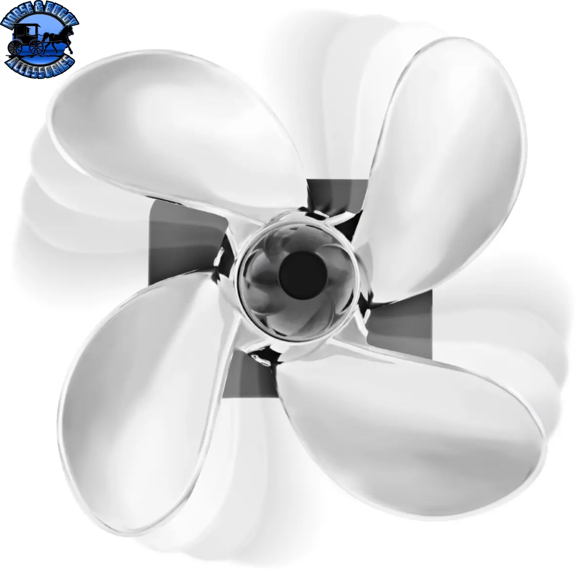 Spinning Propeller Hitch Cover For 2" X 2" Trailer Hitch Receivers #77009 1