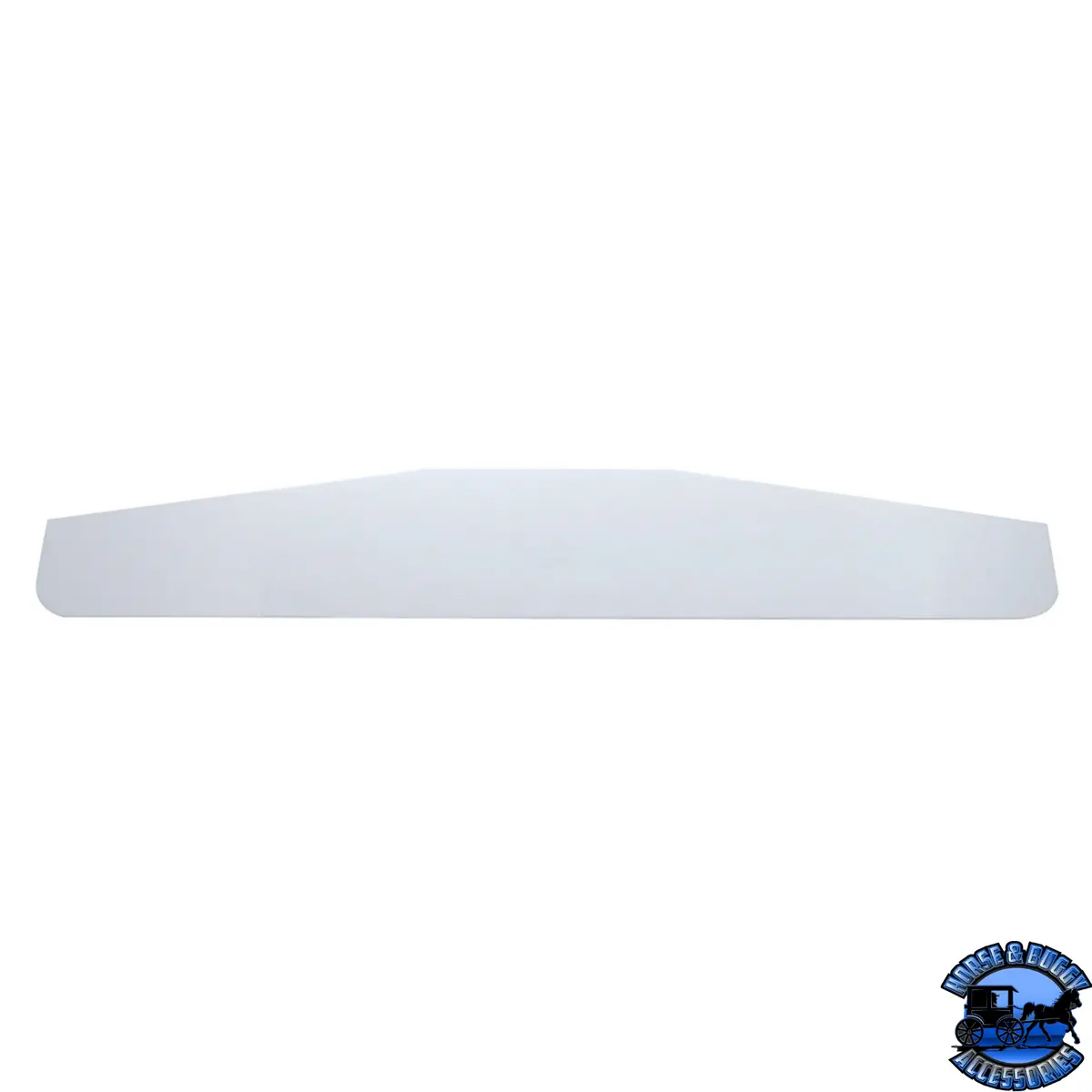 4" X 24" Chrome Standard Bottom Mud Flap Plate - Welded Stud (Card Of 2) #10411P 1