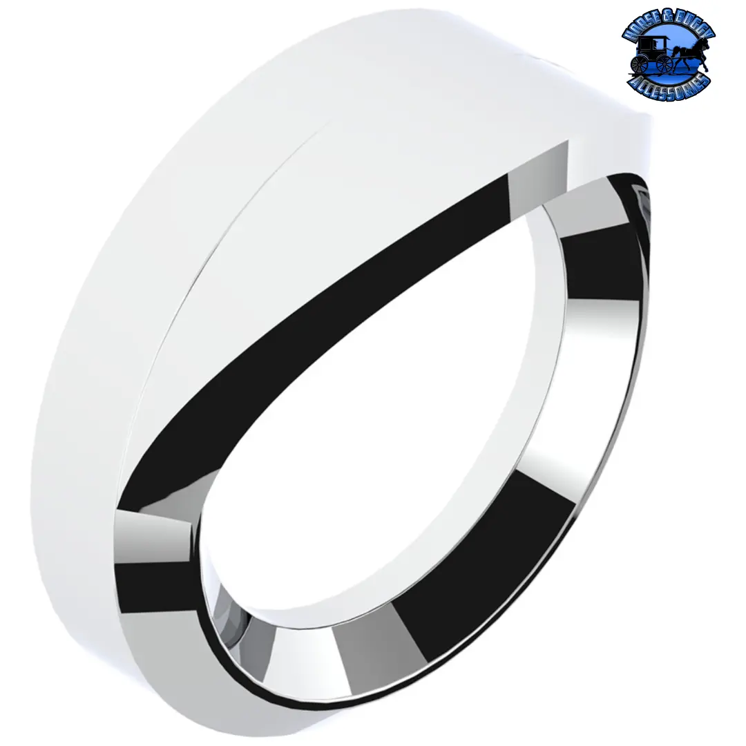 Chrome Plastic Small Gauge Bezel For 1996-2010 Freightliner Century (Choose Visor) 1