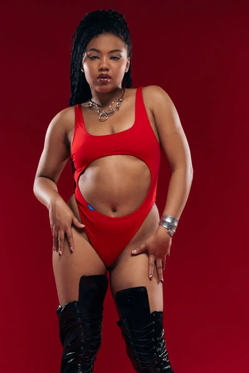 Mæd Siren Bodysuit - Red 1