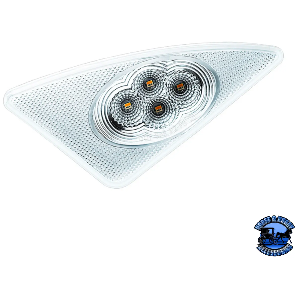 Double Fury 4 Led Fender Signal Light For 2008-2017 Kenworth T660 (Choose Color)(Choose Side) 5