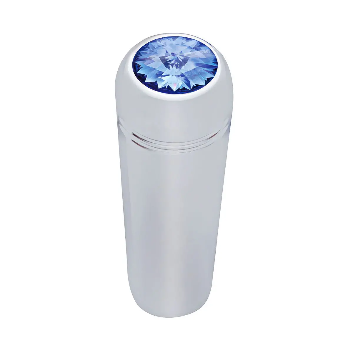 Up-40019P 1-7/8" Short Aluminum Toggle Switch Extension With Crystal For Kenworth - Blue Crystal (2-Pack) 1