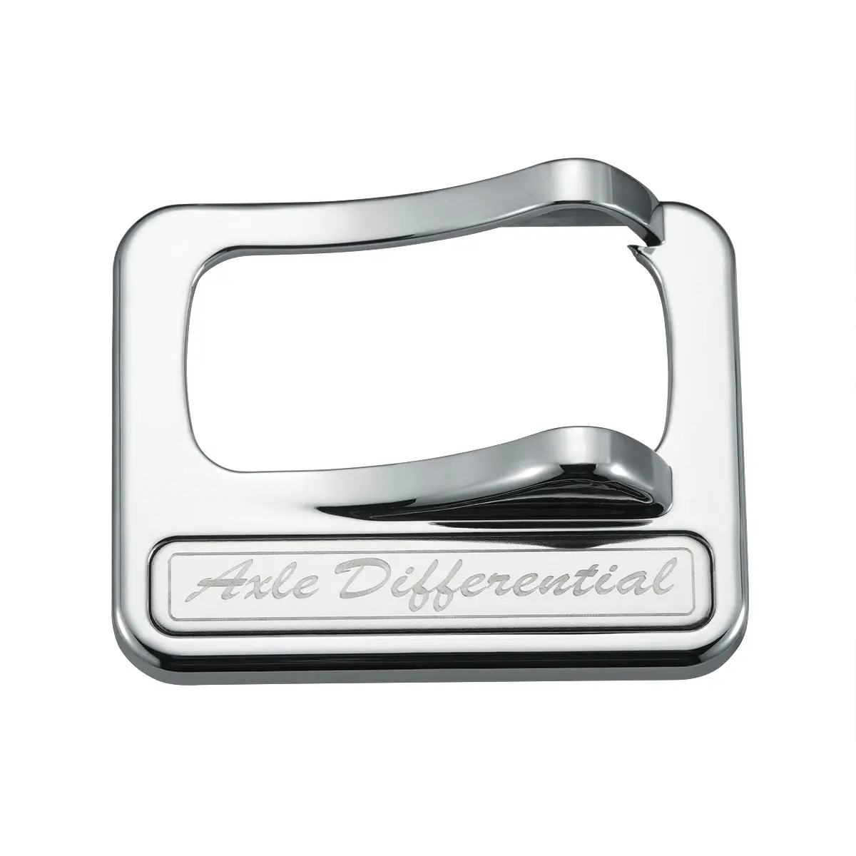 Chrome Plastic Rocker Switch Cover With Stainless Plaque For Peterbilt - Axle Differential #40975 1
