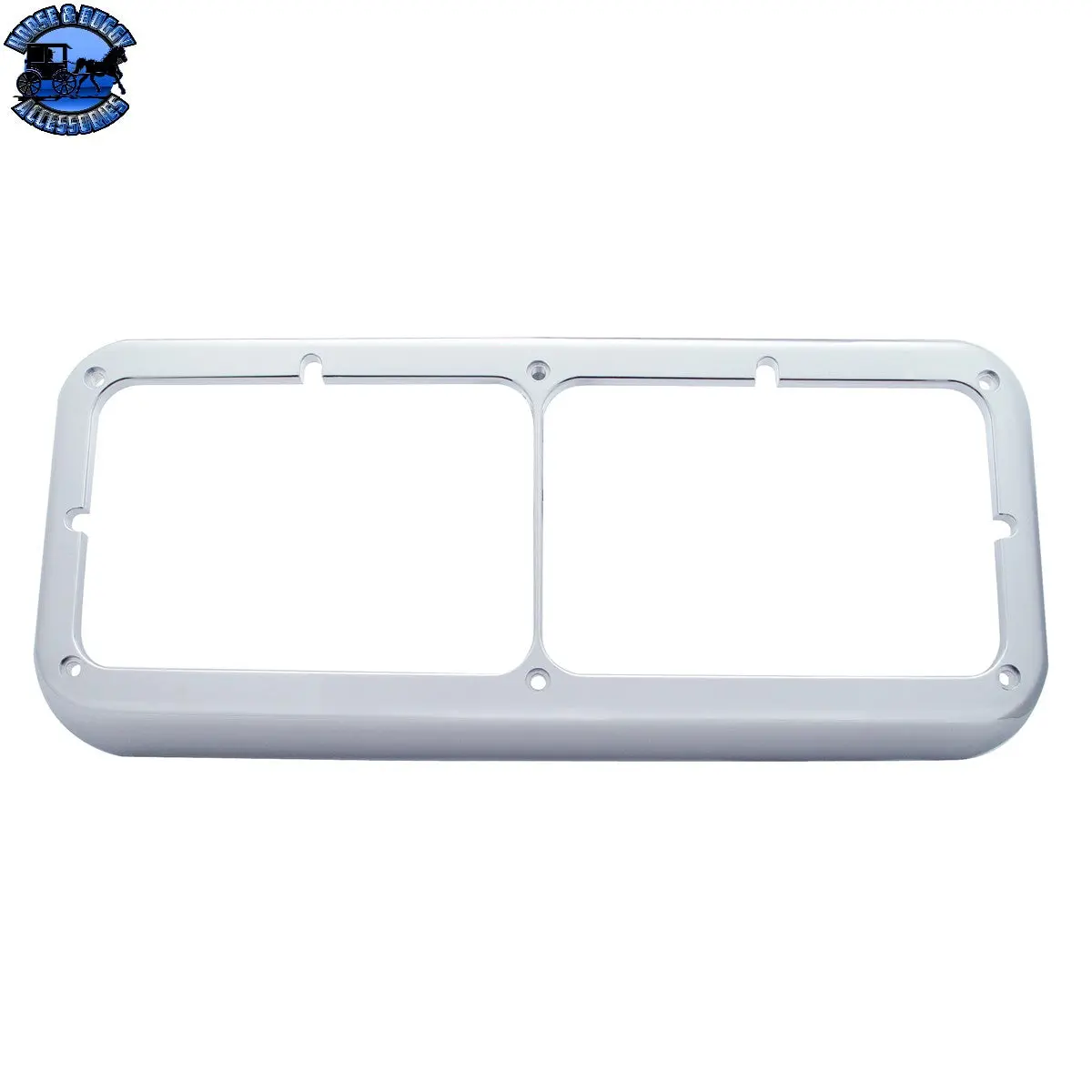 Up-40978 Chrome Plastic Rectangular Dual 4" X 6" Headlight Bezel 1
