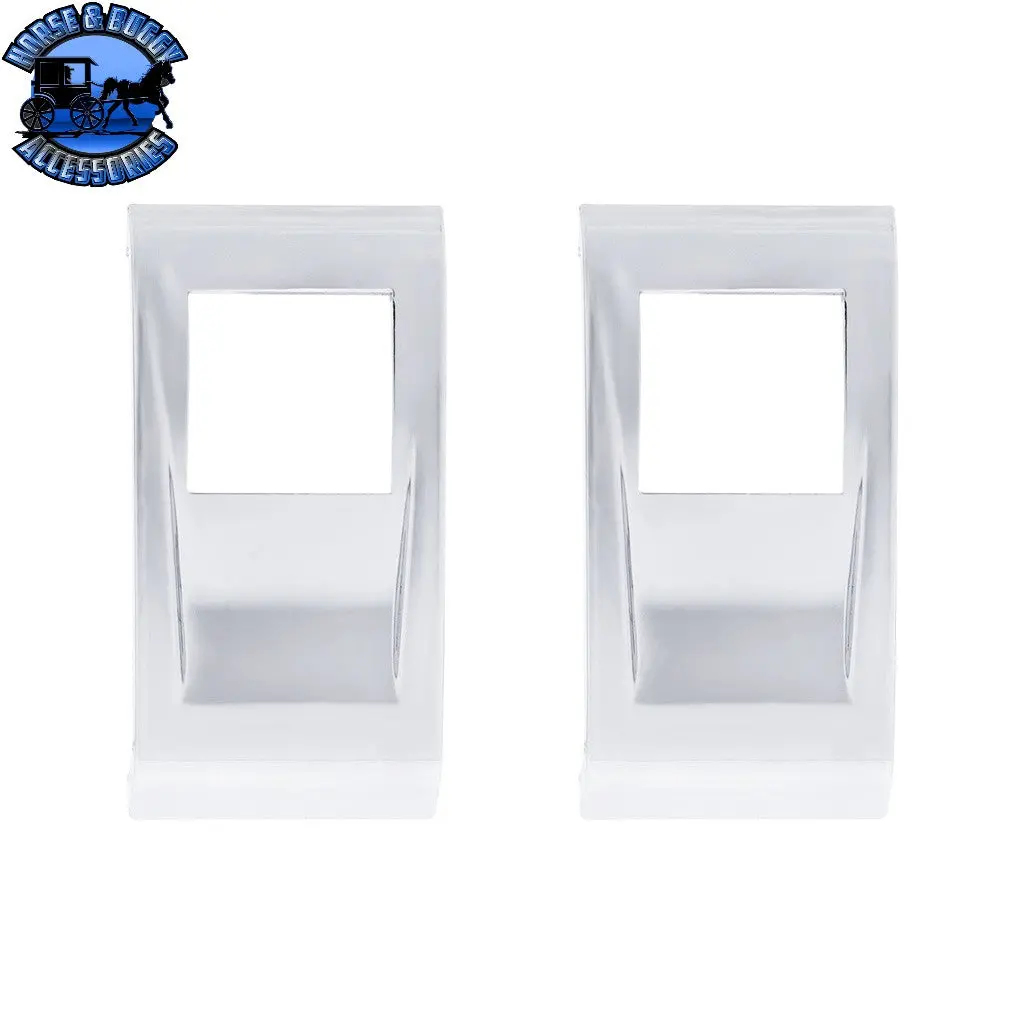 #41788 Chrome Plastic Rocker Switch Cover For 2022-2025 Peterbilt 579 (Pair) 1