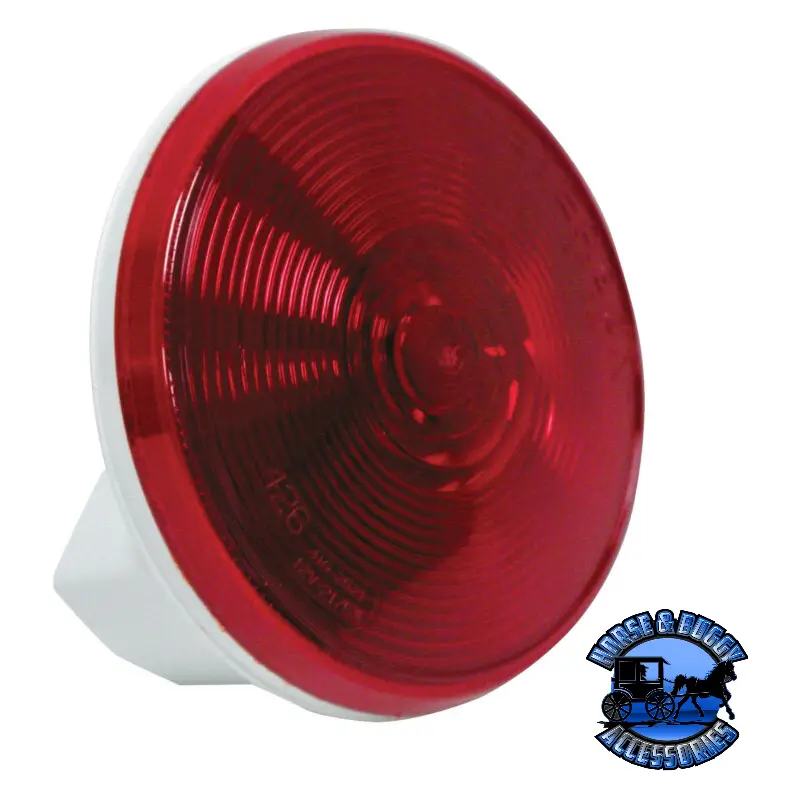 426R 4" Red Incandescent Stop/Turn/Tail, Round, Long-Life 1