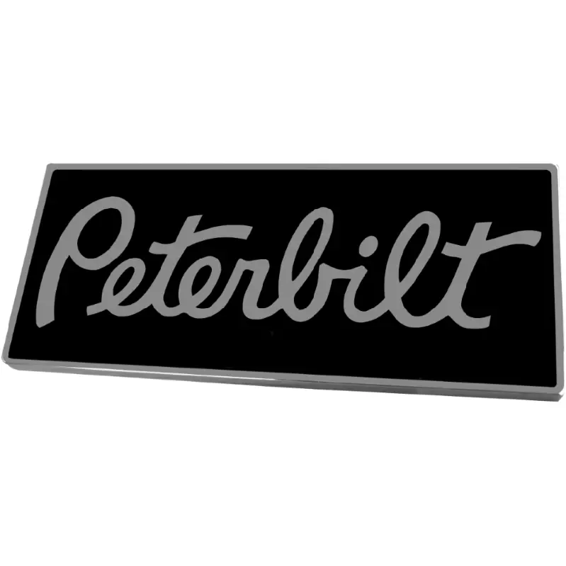 Rectangular Pb Emblem Chrome/Black (190) 1