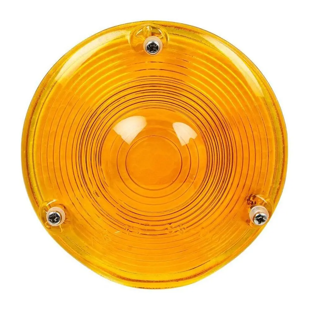 84070 4" Amber Classic Glass Lens For Combination Light 1