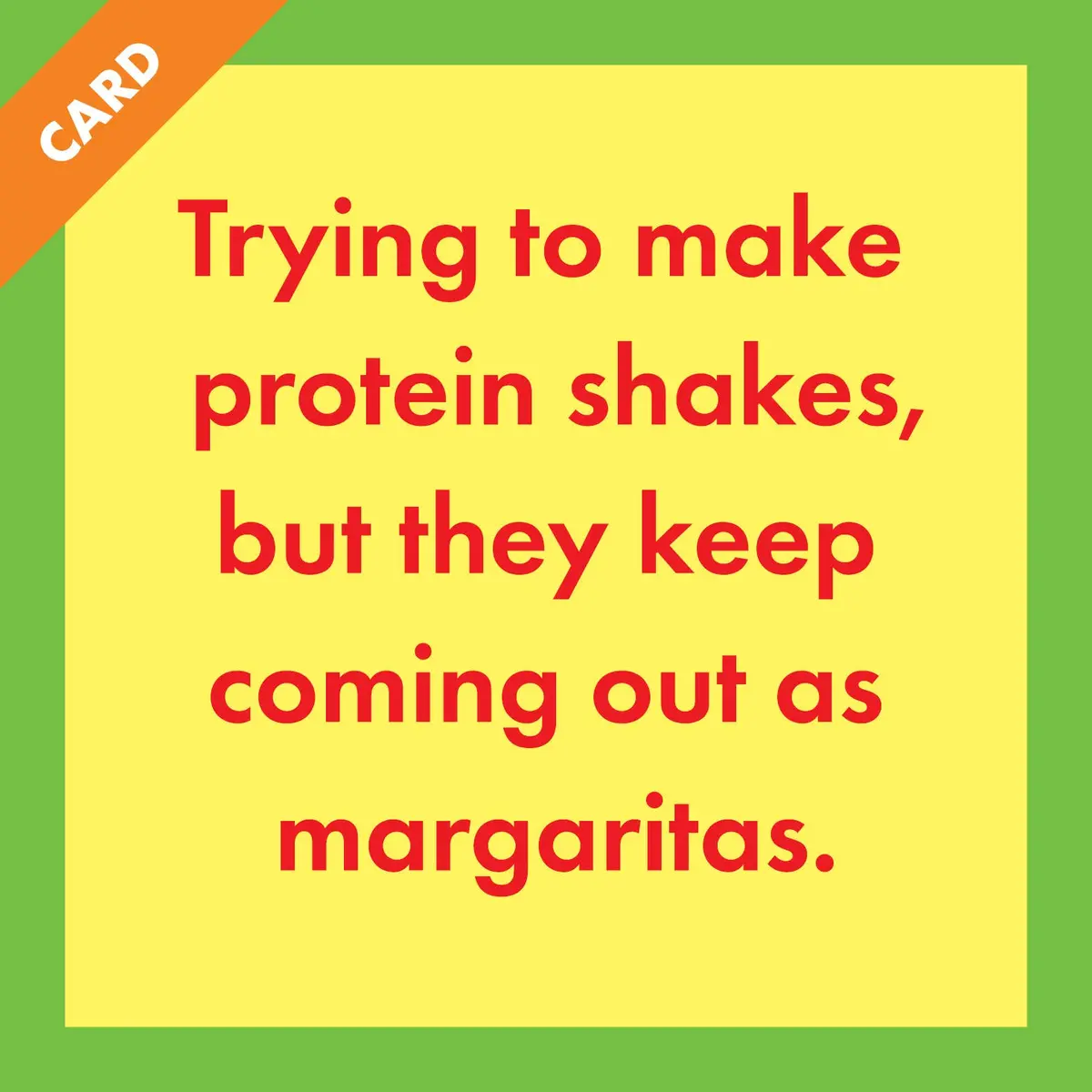 Card Protein Shakes | Funny Gift | Kitsch Greeting Cards 1