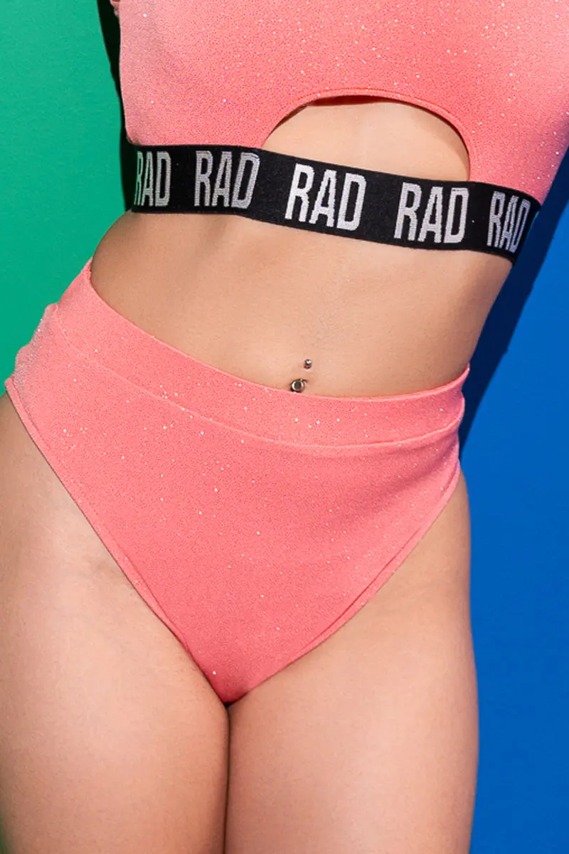 Rad Mirage Bahari Shorts - Peach Glitter 1