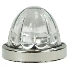 Legendary 3 Inch Watermelon Light W/ Ss Bezel - Amber Led / Clear Glass Lens 23003Ca-3 1