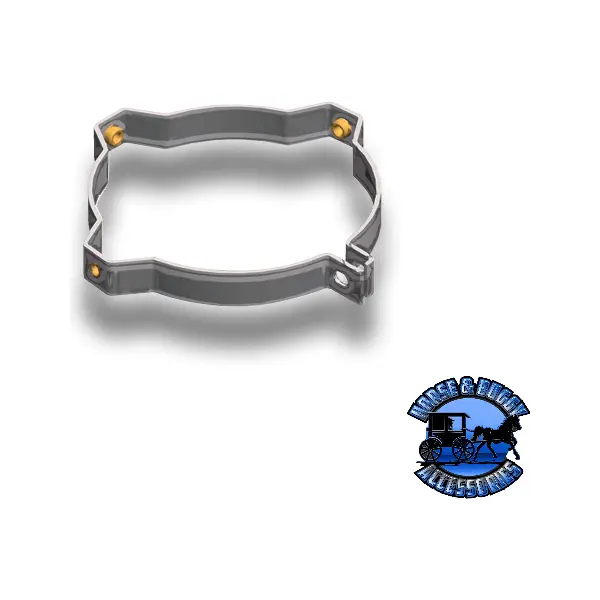 45-09076 7" Zinc Plated Heat Shield Mounting Clamp 1