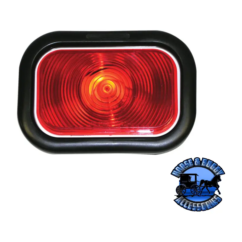 450Kr 3.5"X5.3" Red Incandescent Stop/Turn/Tail, Rectangular, Kit 1