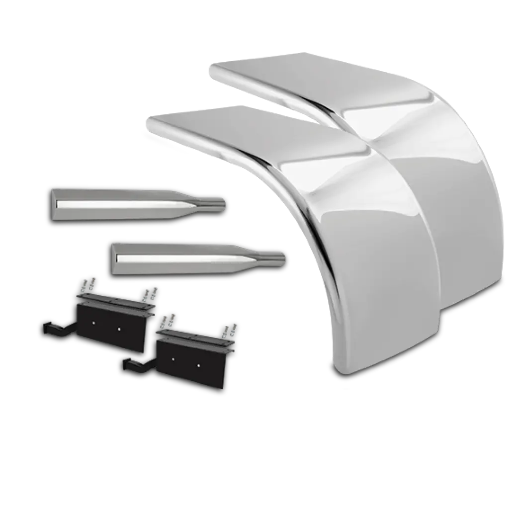 Hogebuilt 80" Half Fender Stainless Steel W/12 Gauge Heavy Duty Brackets H-Ba510ht, 1X1406-6A, 2Xmq2012, 2X1447 1