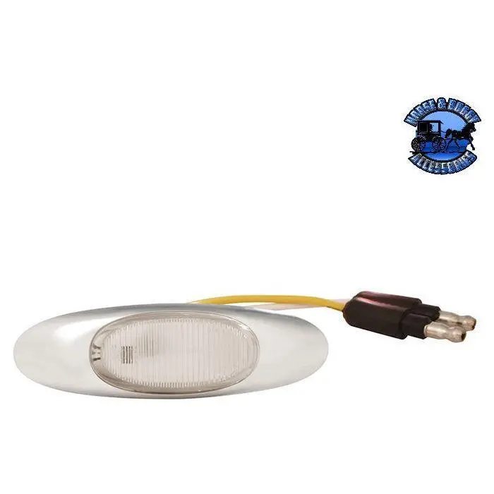 4S-09-160101186 Grote Clearance/Marker, Amber, Led, Clear Lens, Micronova P2 With Bezel 47983 1