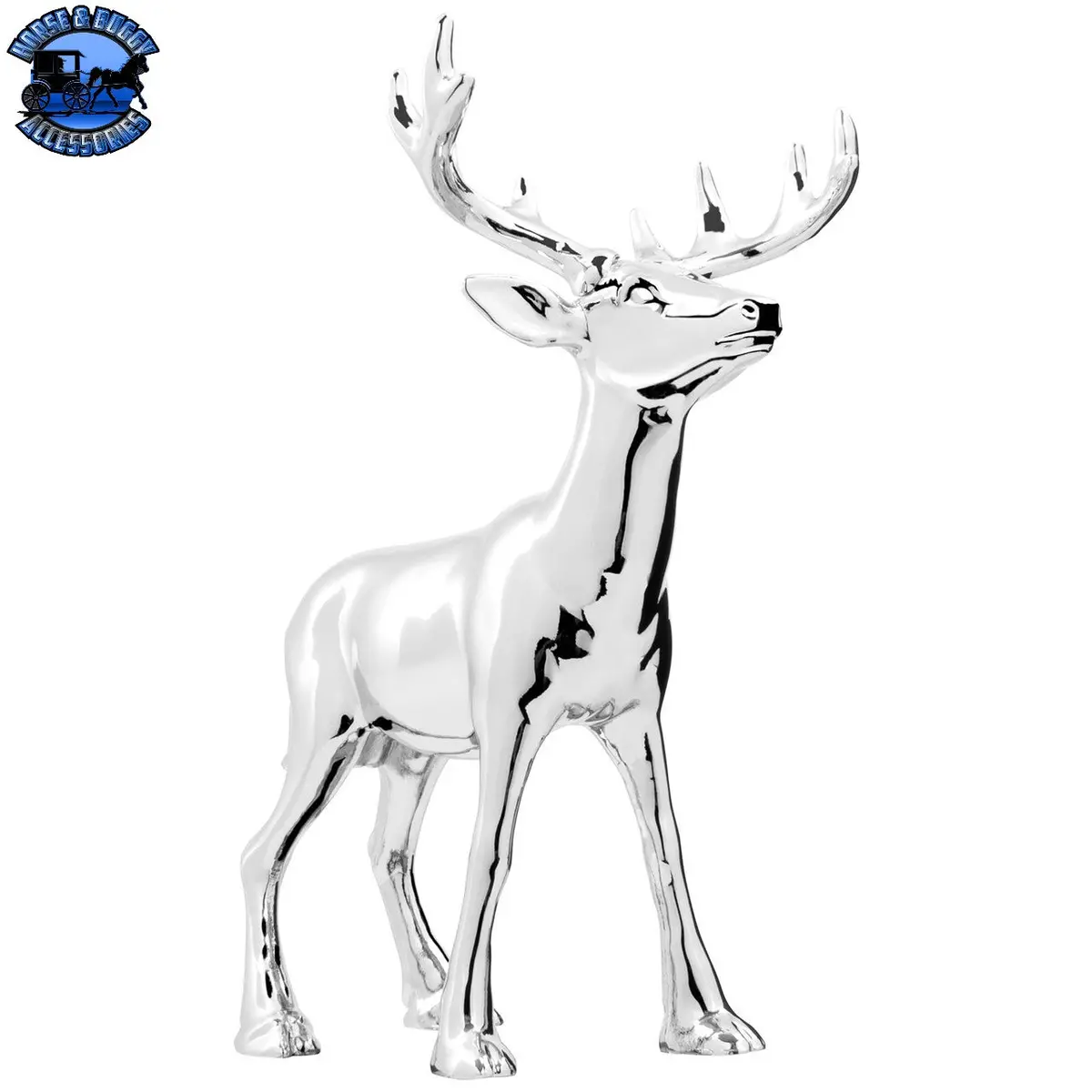 #48128 Chrome Buck Hood Ornament 1