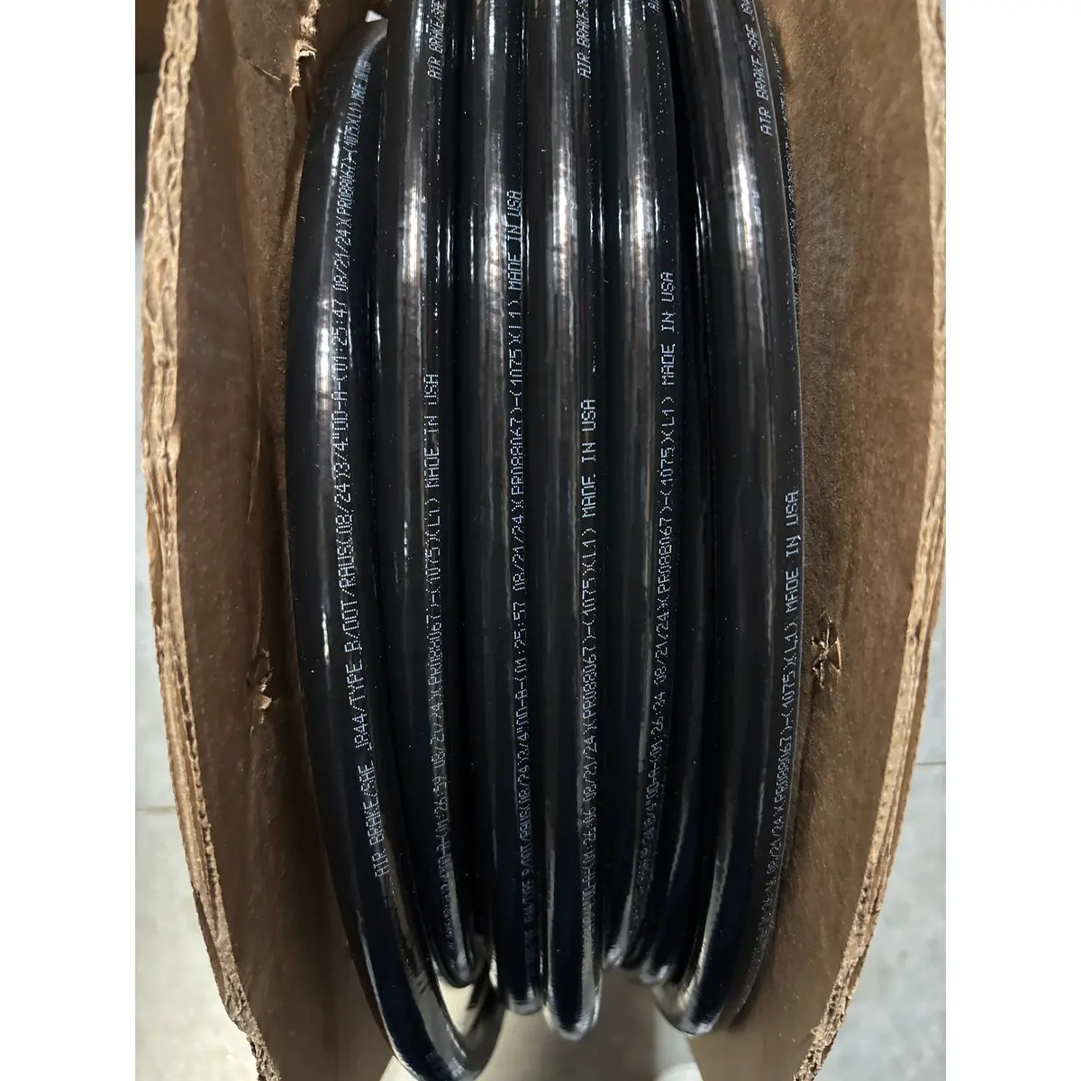 225-9049 Sae J844 Tubing I 3/4'' Od Black Corrugated Reel (Sold By The Foot) 1