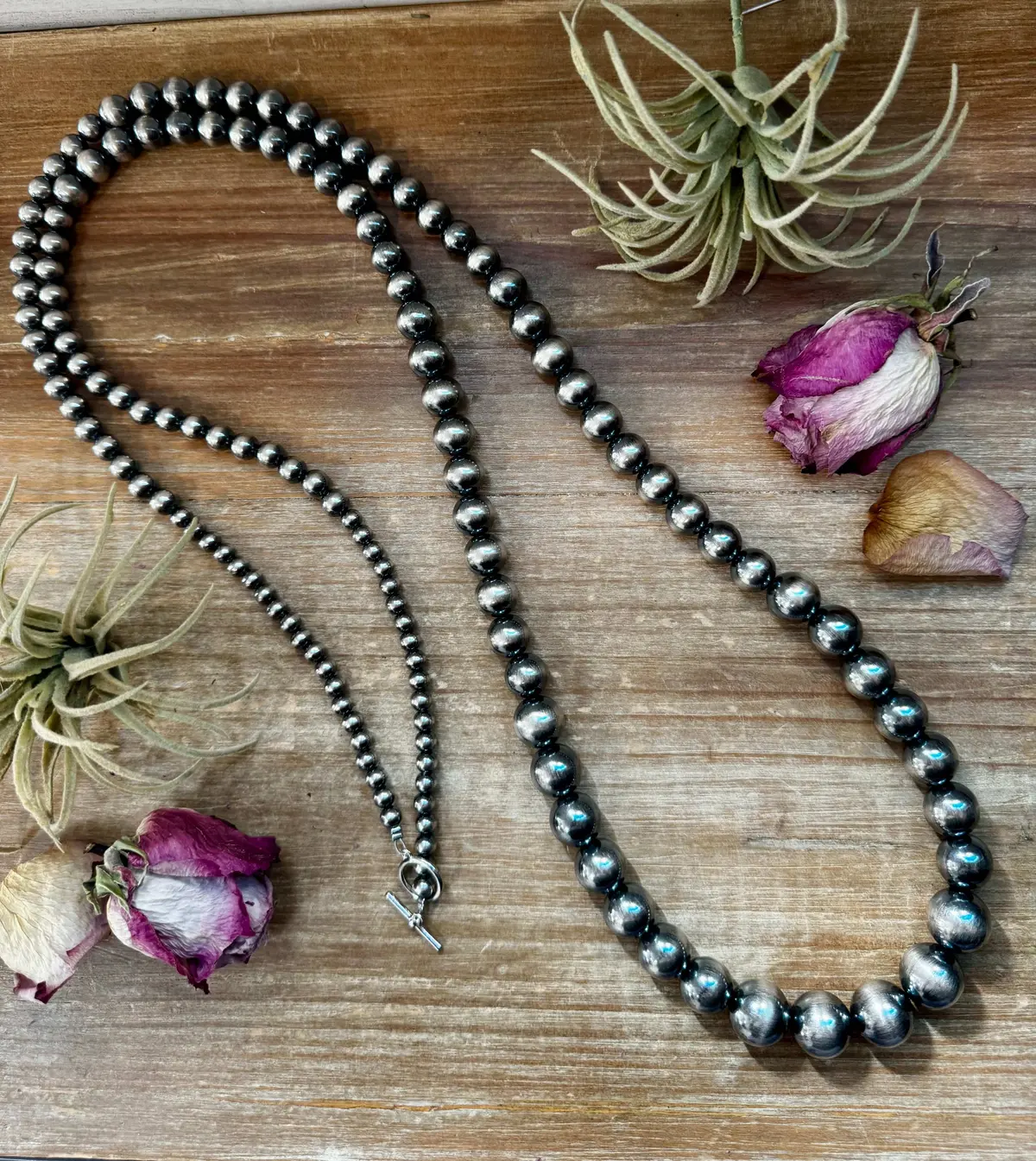 Nfr Collection Necklace – Graduated Sterling Silver Pearls 6Mm To 16Mm 51” 1