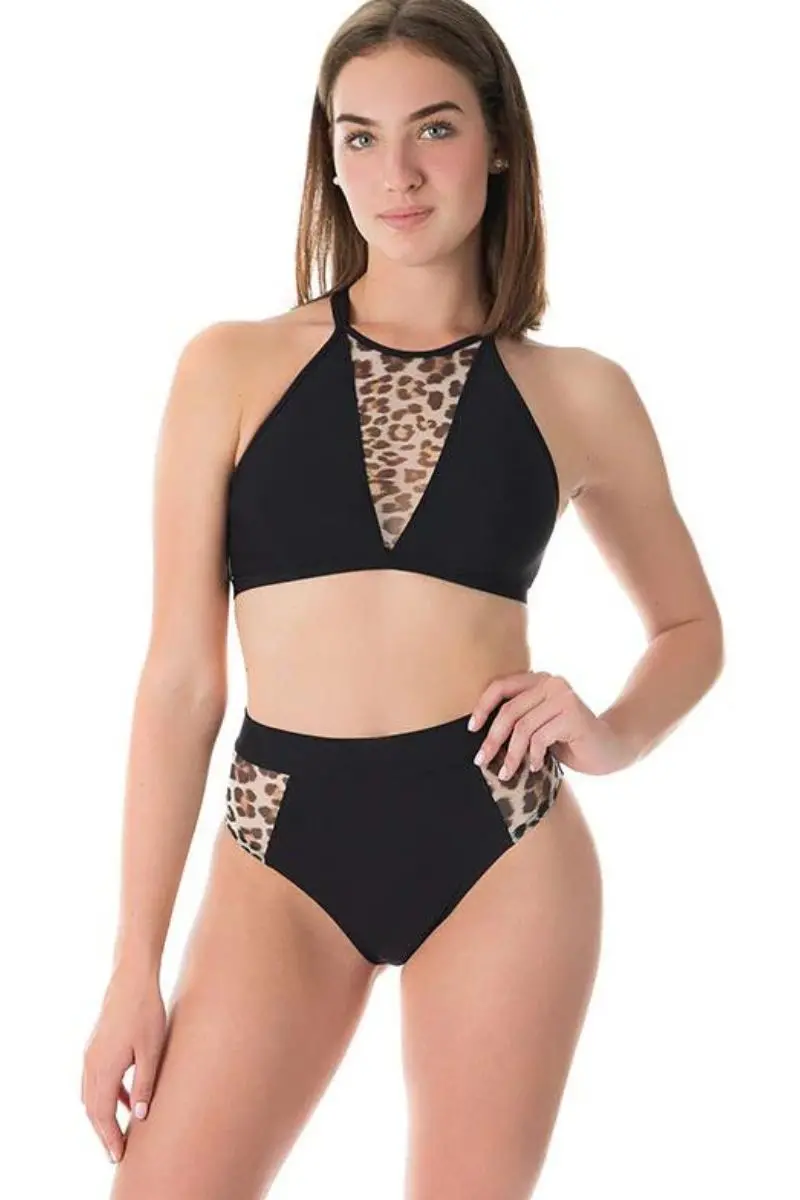 Dragonfly Molly Shorts - Leopard Mesh 1
