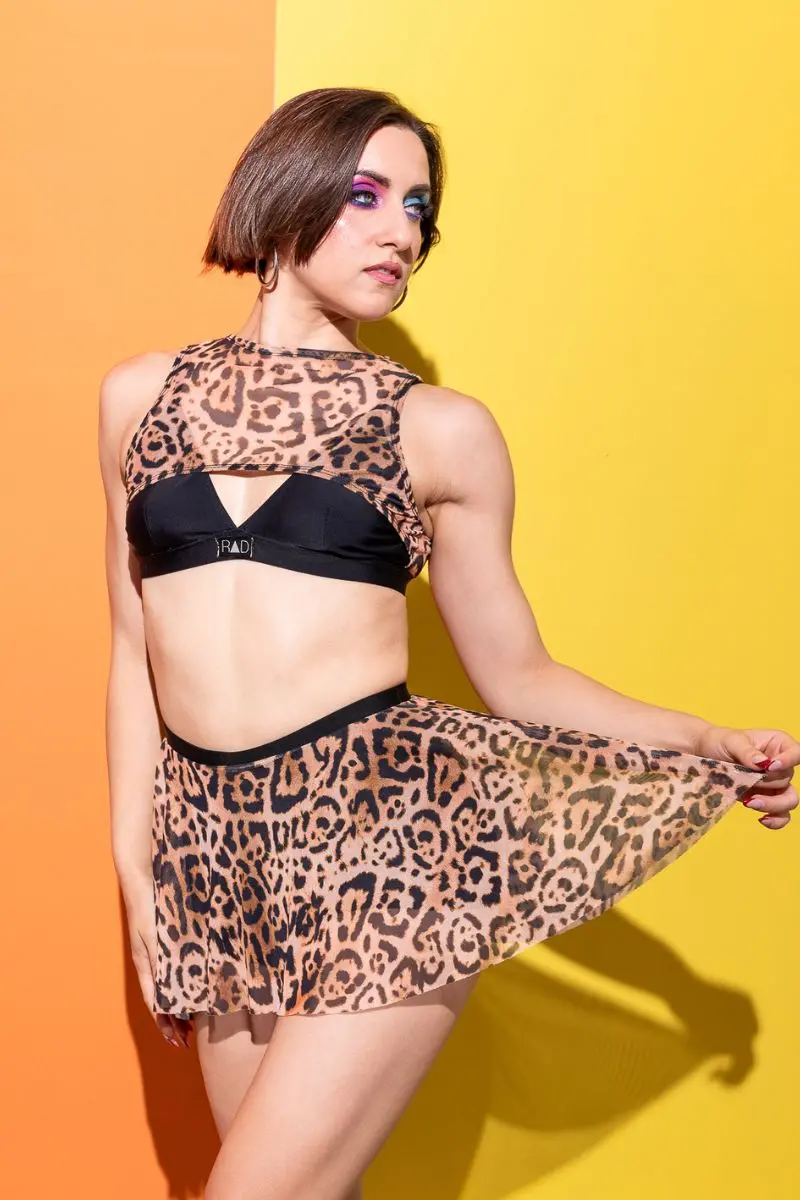 Rad Mirage Tulle Skirt - Leopard 1