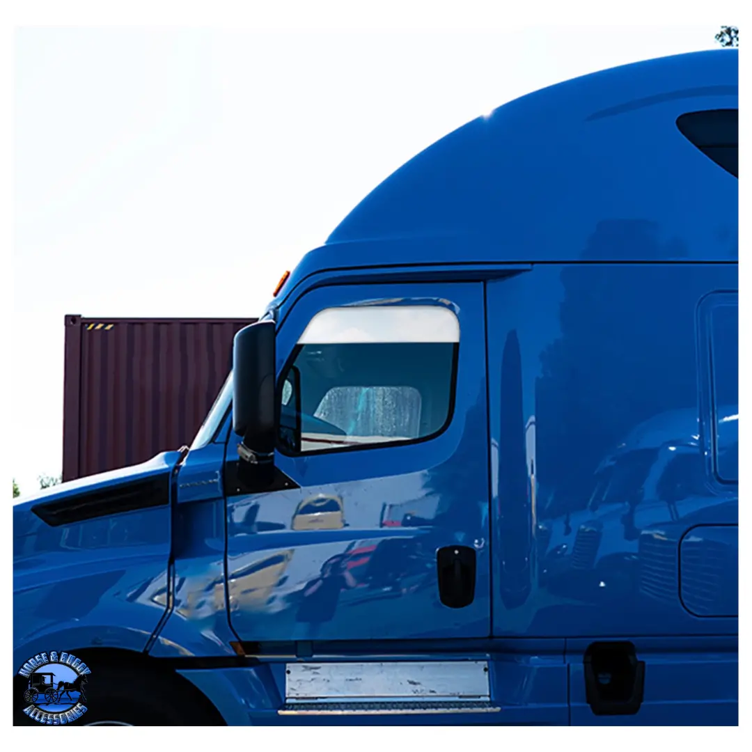 Up-29099 Stainless 6" Chopped Window Trim For 2008-2017 Freightliner Cascadia #29099 1