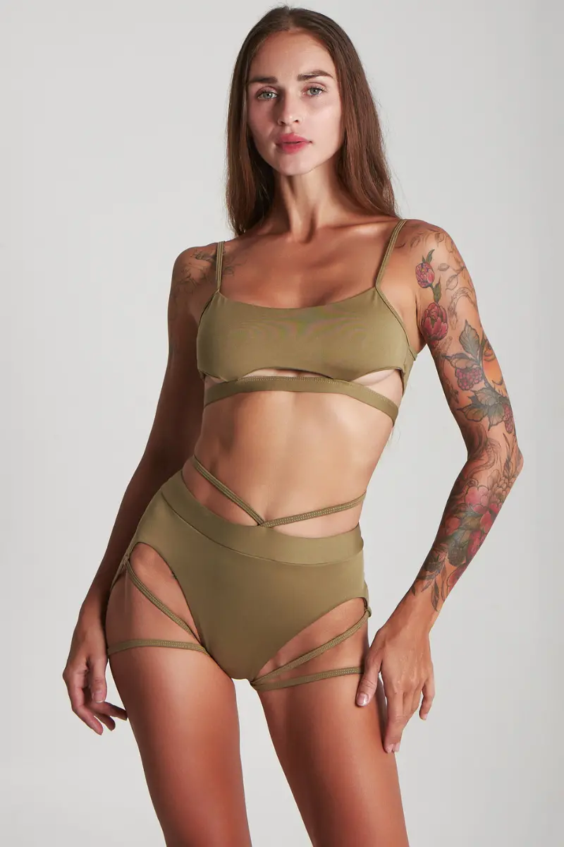 Harna Tizzy Top - Olive 1