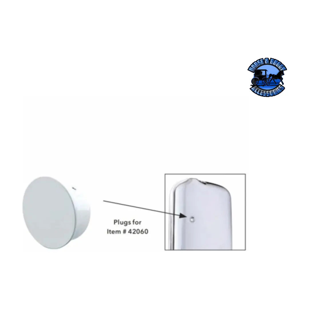 Chrome Mirror Cover Plugs For 2005+ Freightliner #42070 2
