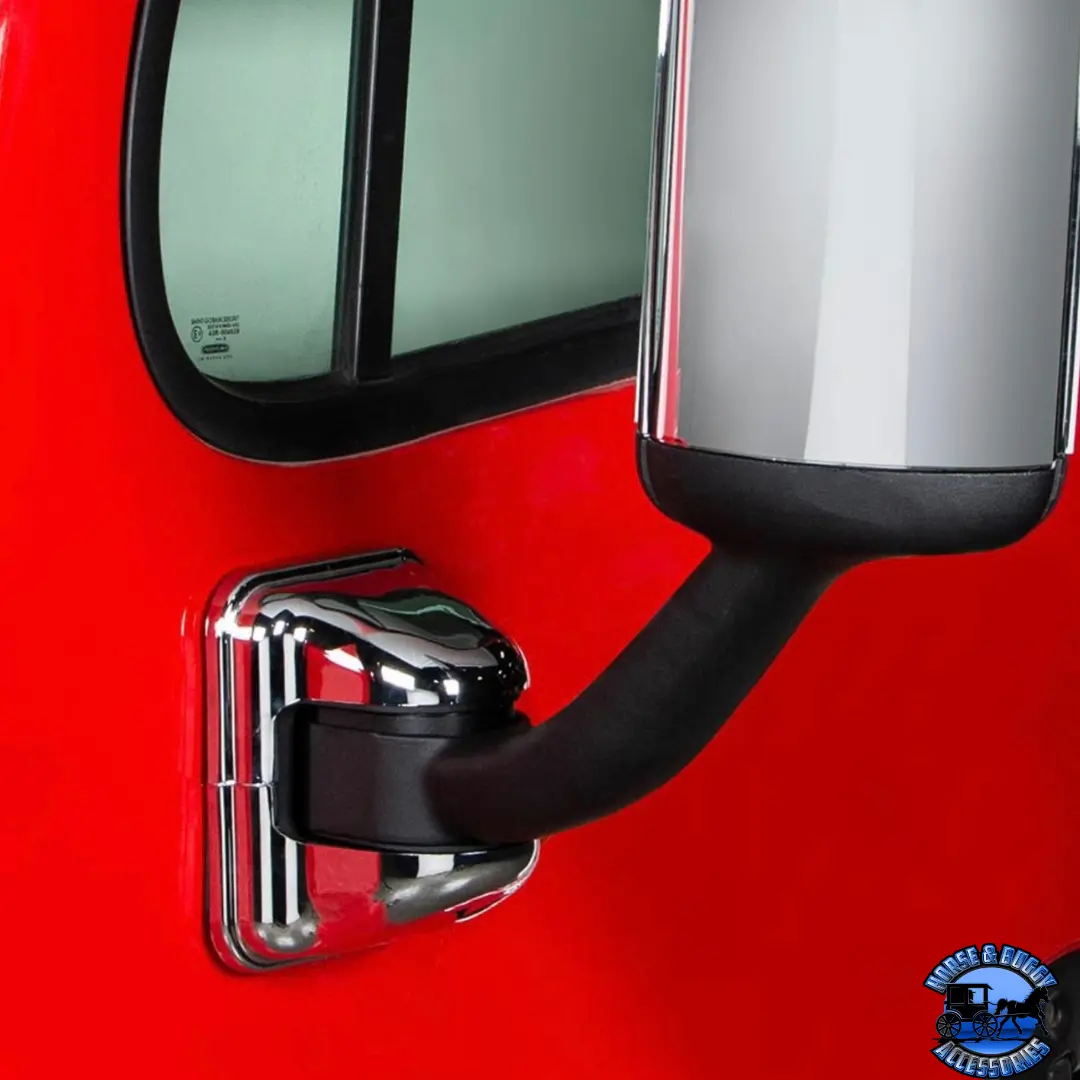 Chrome Mirror Post Cover For 2008-2017 Freightliner Cascadia #42373 1