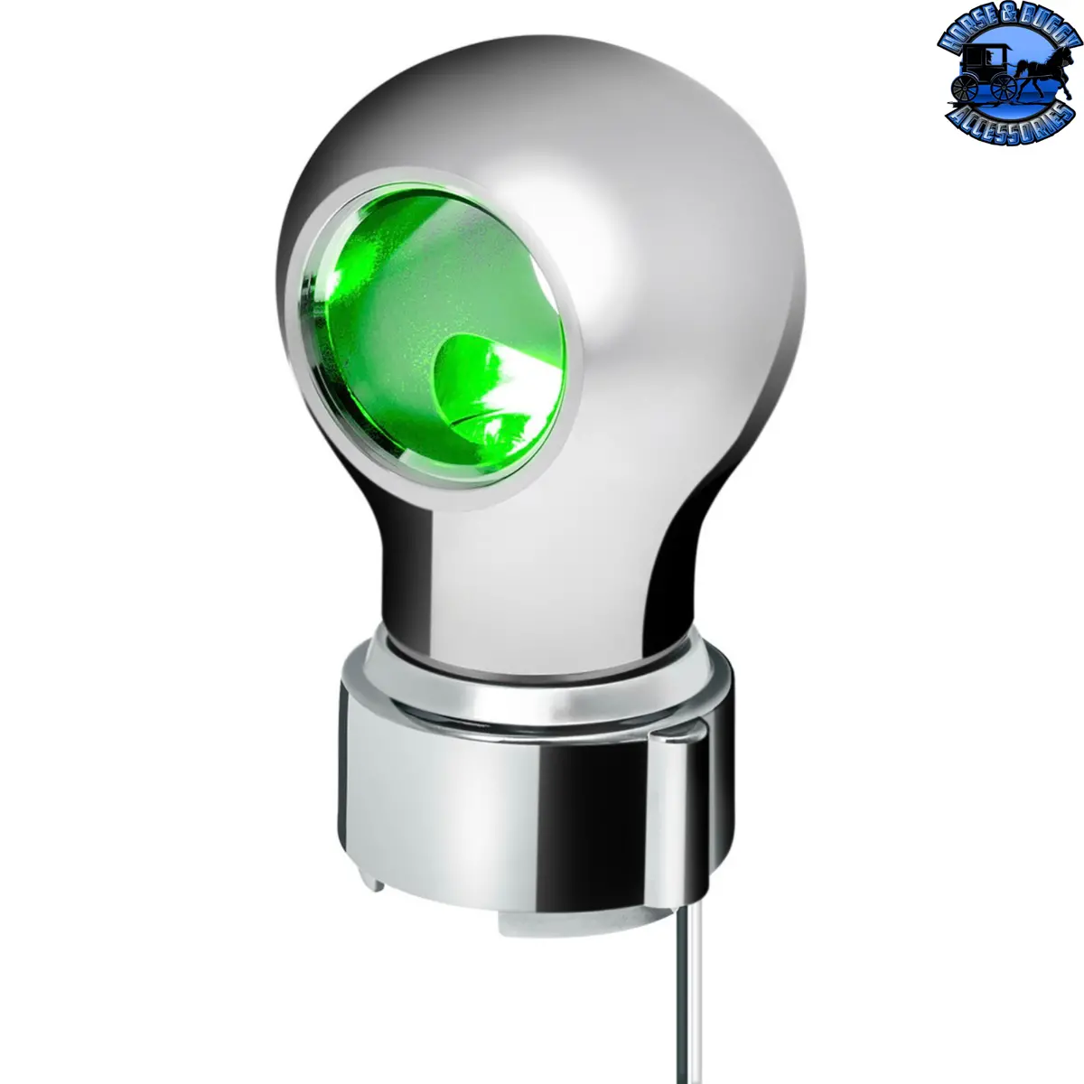 Thread-On Charlotte Style Gearshift Knob With Led 9/10 Speed Adapter (Choose Finish)(Choose Led Color) 5