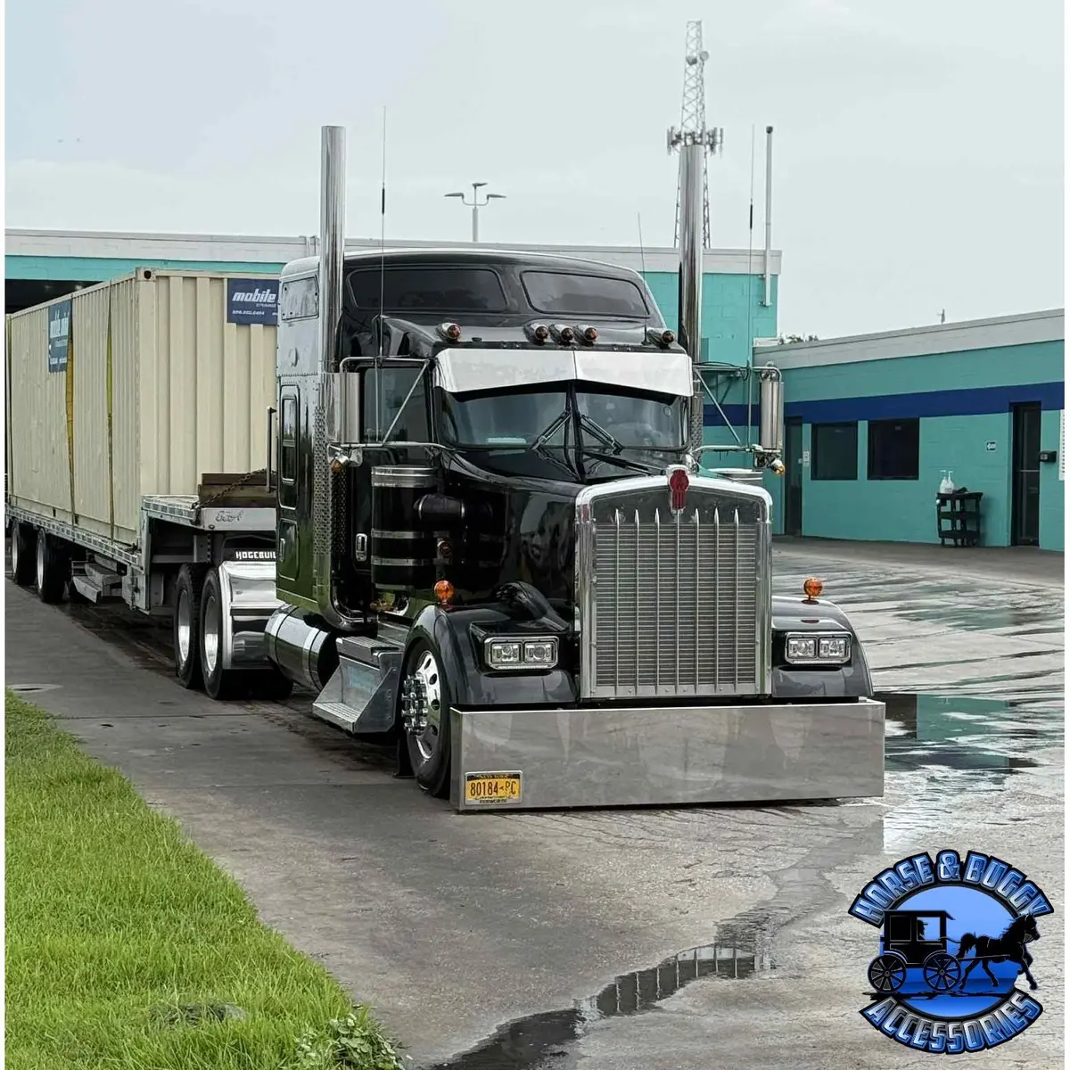 Rollin Low Kenworth Reverse Bowtie 12X8" Visor Curve Windshield #2011 1