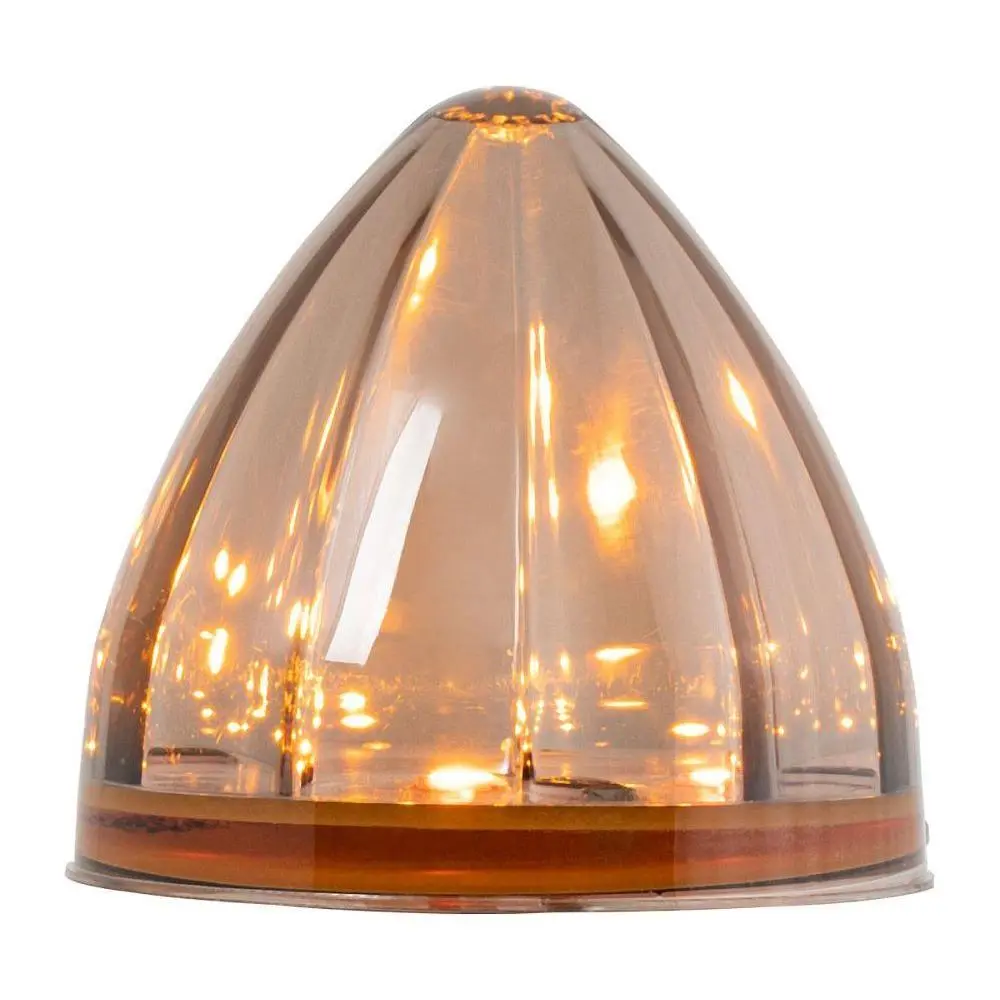 79555 2-1/2" Amber/Smoke Watermelon Led Light In Smoke Lens Marker/Clearance 1