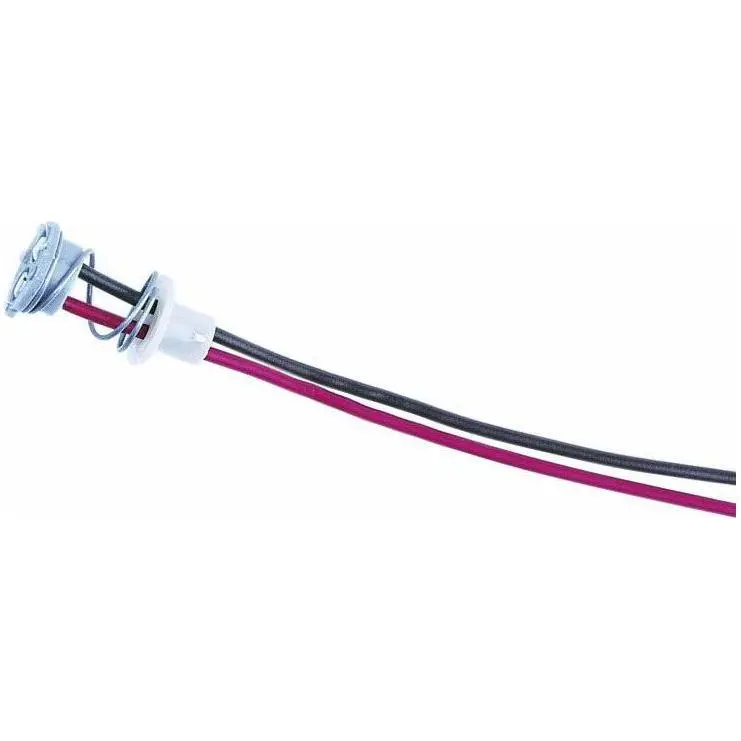 #413-07 1157 Two Wires With Brass Contacts, Nylon Washer, And Plug With Stainless Steel Spring. 1