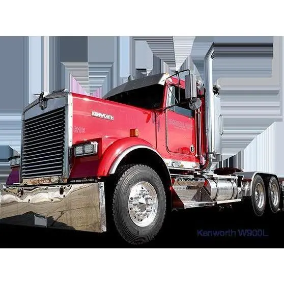 Kenworth W900l 2 Piece Kit Pair Stainless Fenderettes(68 3/16'') For Front Fender Extension (25.62''Long) 1
