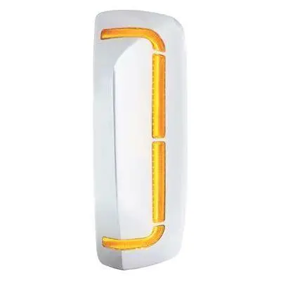 59 Led Chrome Mirror Cover With Sequential Led For 2012-2023 Volvo Vnl - Driver 1