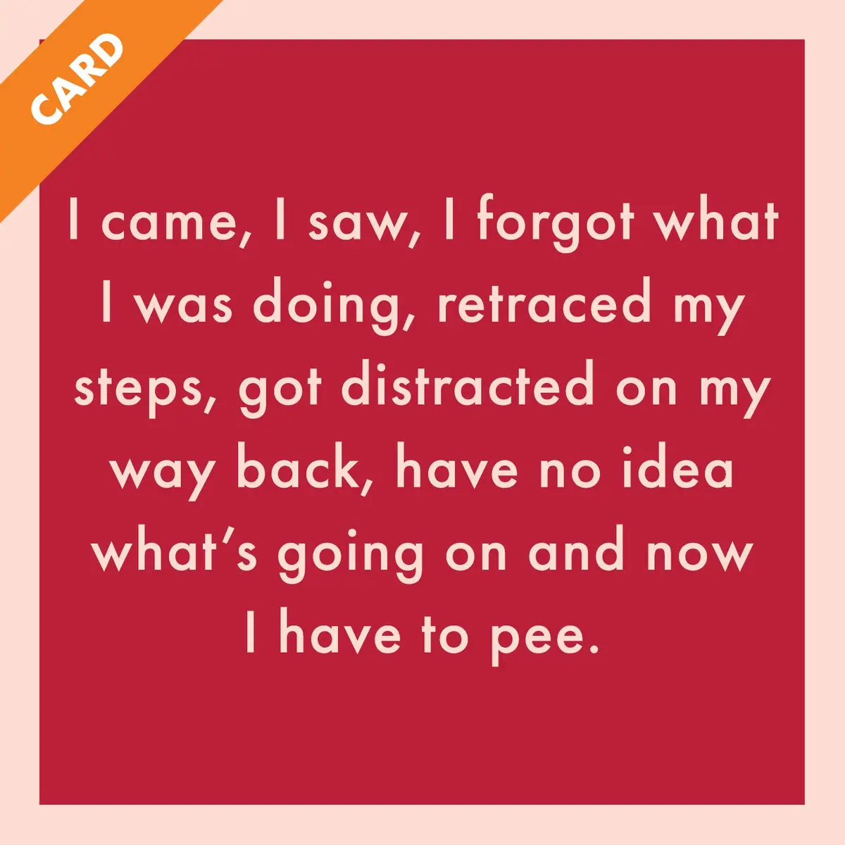 Card I Came, I Saw | Funny Gift | Kitsch Greeting Cards 1